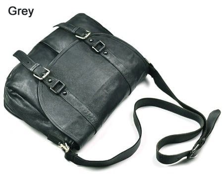 sac à bandoulière en cuir véritable pour homme