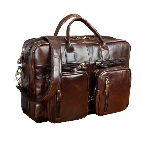 sac à bandoulière vintage en cuir pour homme