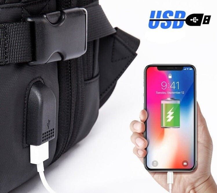 sac à dos avec chargeur USB intégré