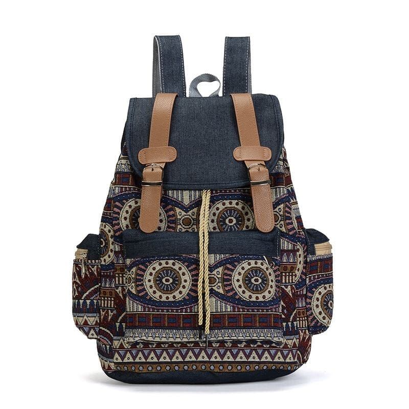 sac à dos avec motifs ethniques