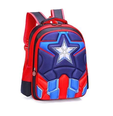Sac à Dos bleu et rouge pour Enfant Accessoire avec Motif étoile 3D