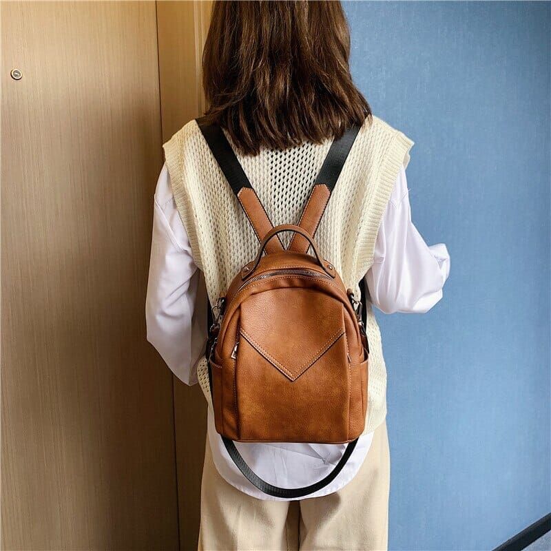 sac à dos cuir marron pour femme