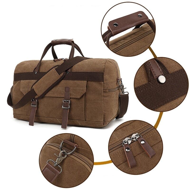 sac à dos de voyage en style rétro