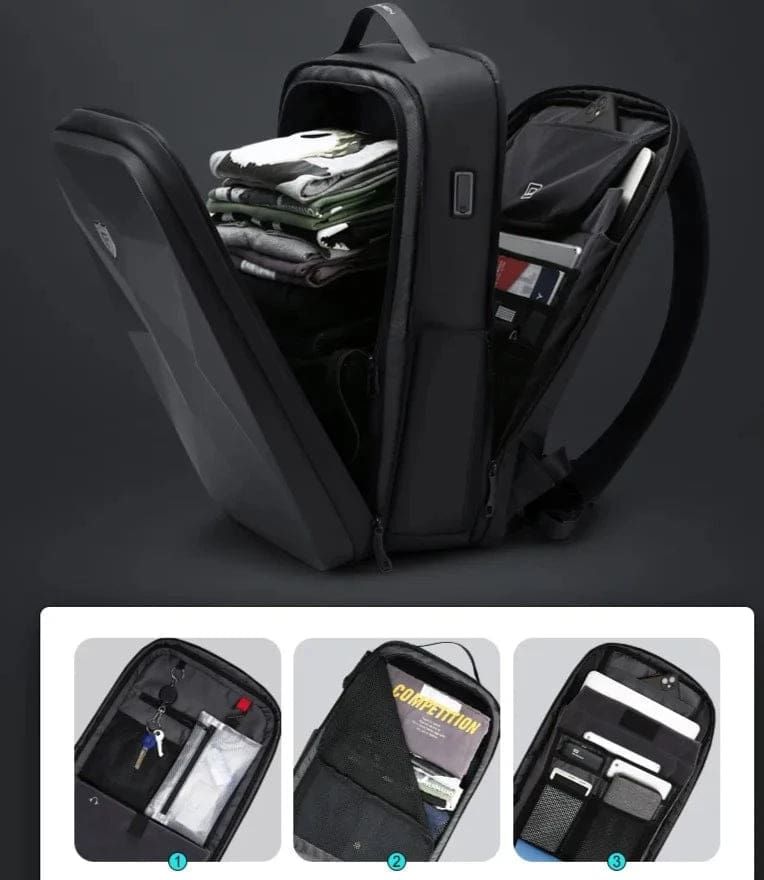 sac à dos de voyage sécurisé avec USB