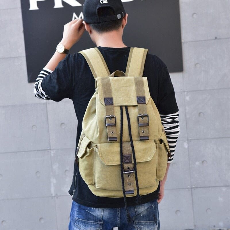 sac à dos élégant en cuir pour hommes