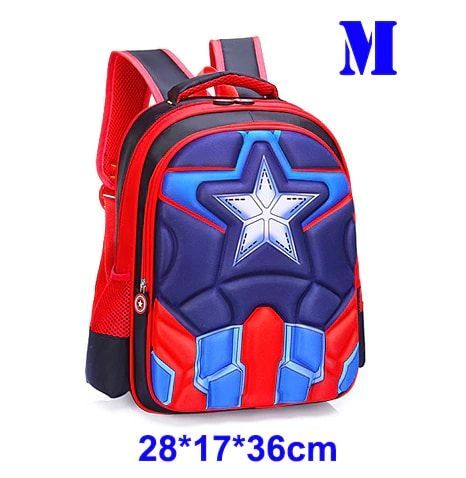 sac à dos enfant bleu rouge motif étoile