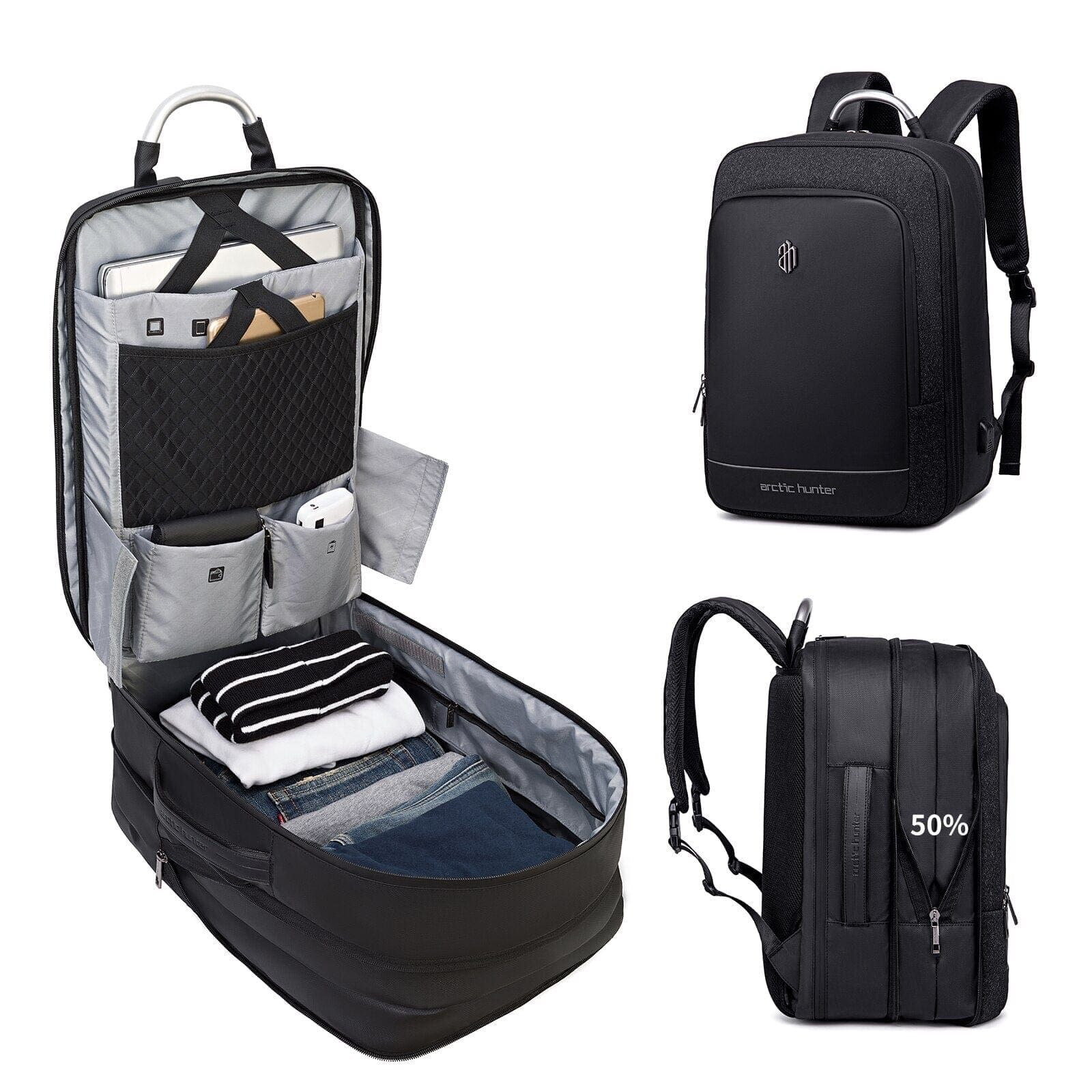 Sac à Dos Extensible Cabine Avion USB