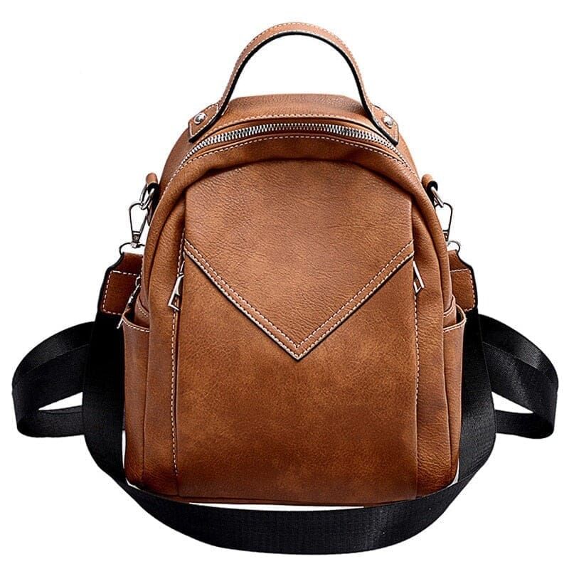 sac à dos femme marron vintage