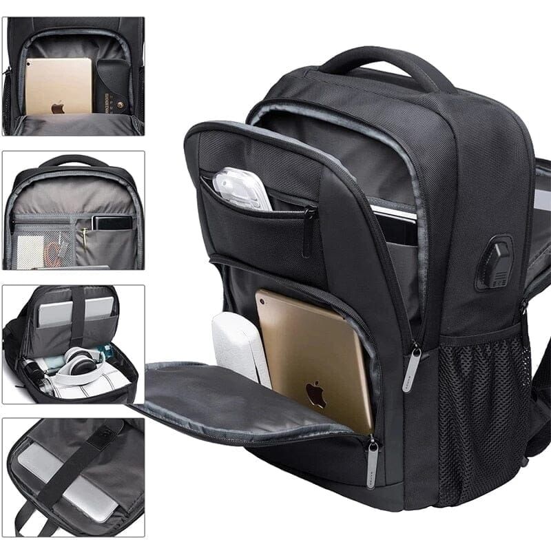 sac à dos high-tech pour homme avec port USB