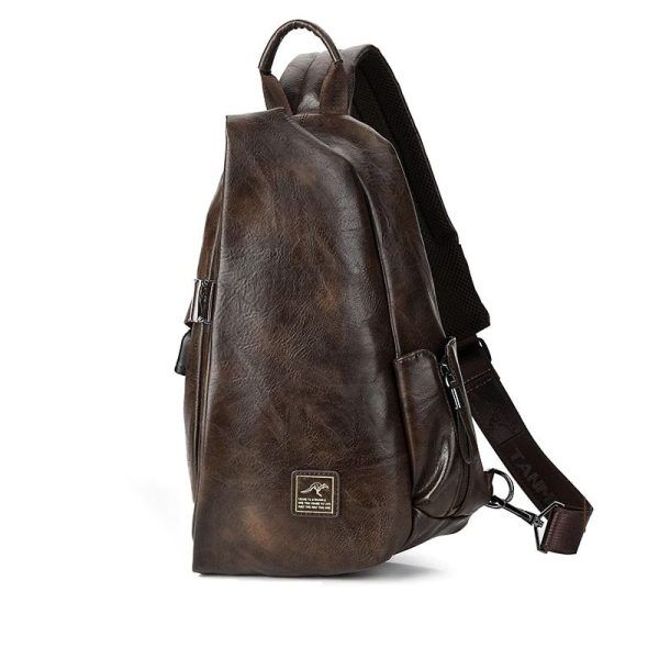 sac à dos homme rétro avec connexion USB