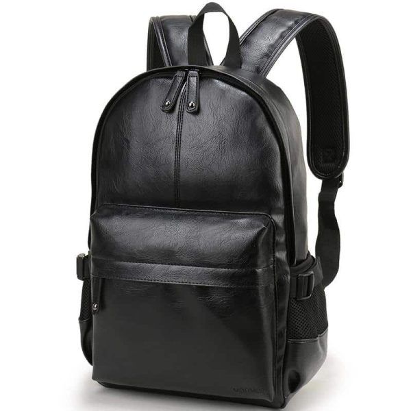 sac à dos imperméable en simili cuir élégant