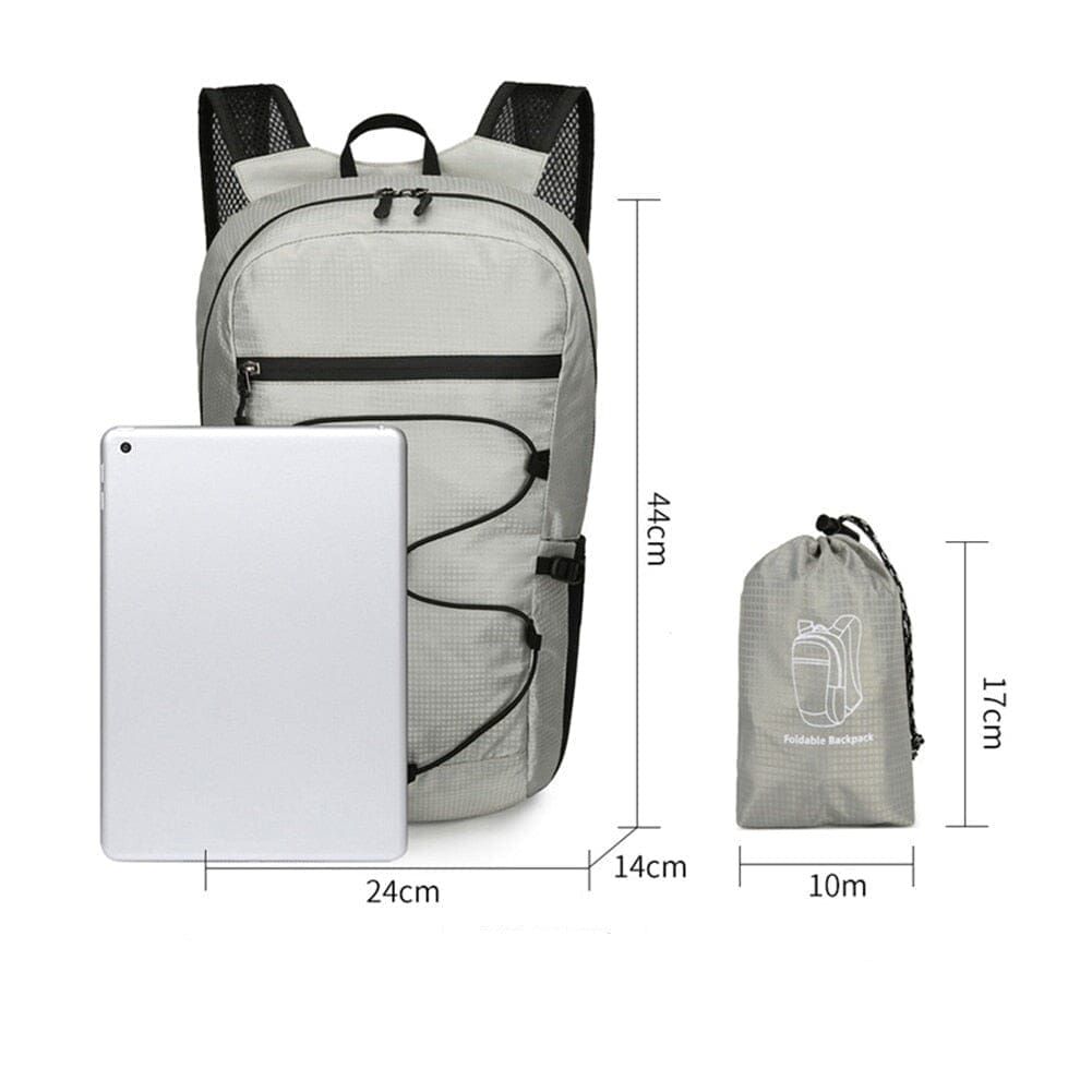 sac à dos pliable avec design ergonomique