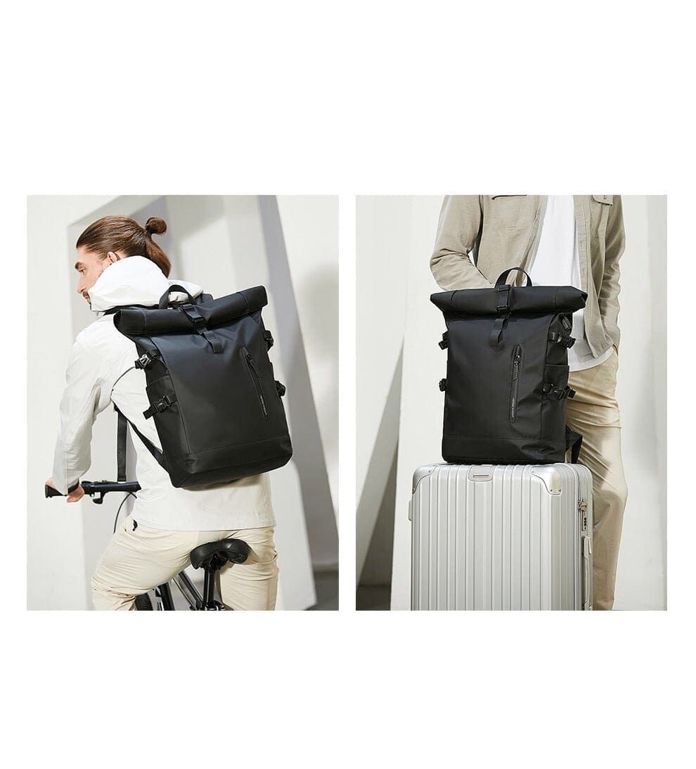 sac à dos pliable pour homme avec rouleau