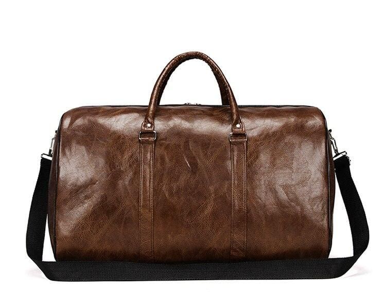 sac à dos vintage en cuir marron