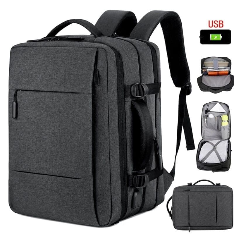 Sac à Dos Voyage Cabine Avion Extensible USB