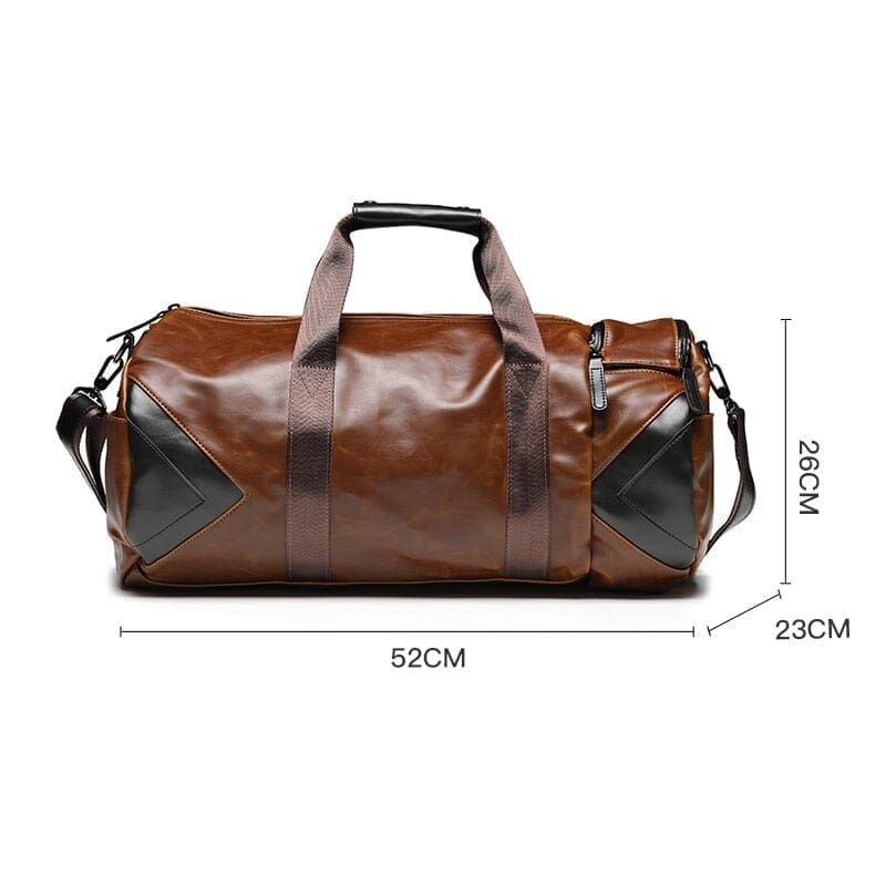 sac à main marron style rétro
