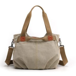 Sac à Main Voyage Femme Vintage en Toile Canvas