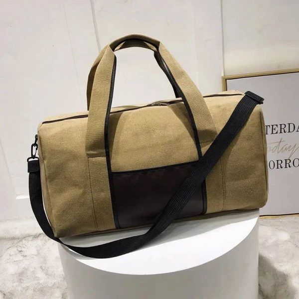 sac bagage en toile rétro