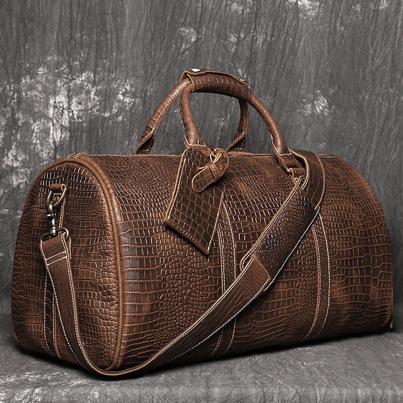 sac de cabine en cuir élégant