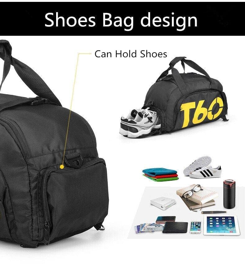 sac de sport accessoire avec espace dédié aux chaussures