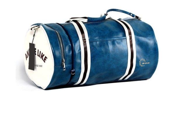 sac de sport en cuir vintage