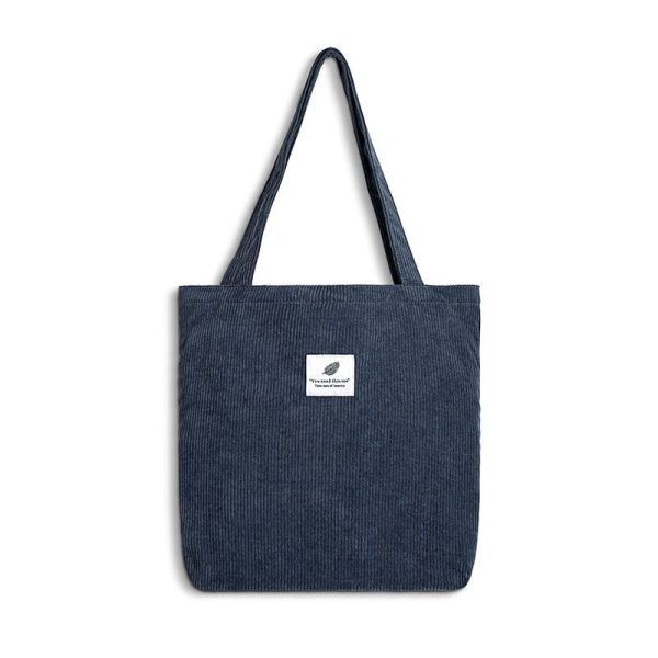 sac de sport féminin en velours côtelé