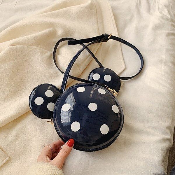 sac de style vintage à pois