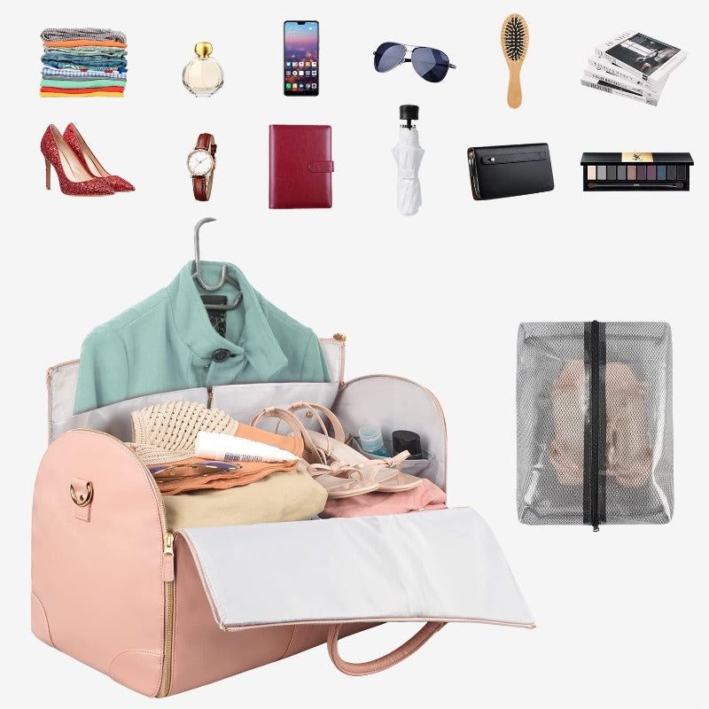 sac de transport en cuir pratique