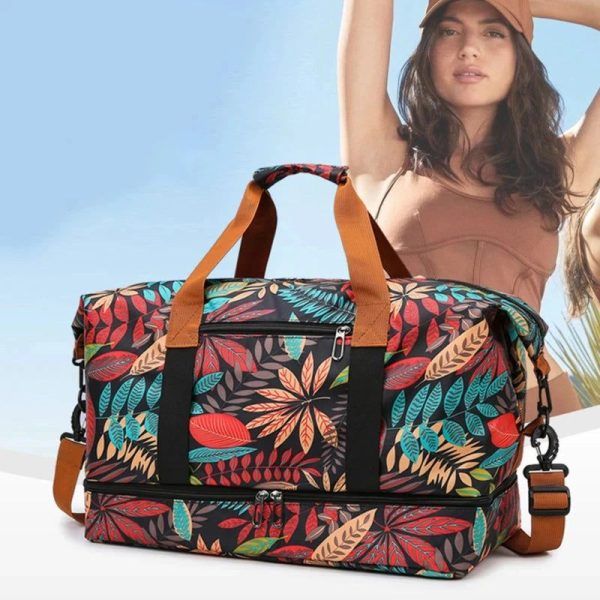 sac de voyage à motif floral