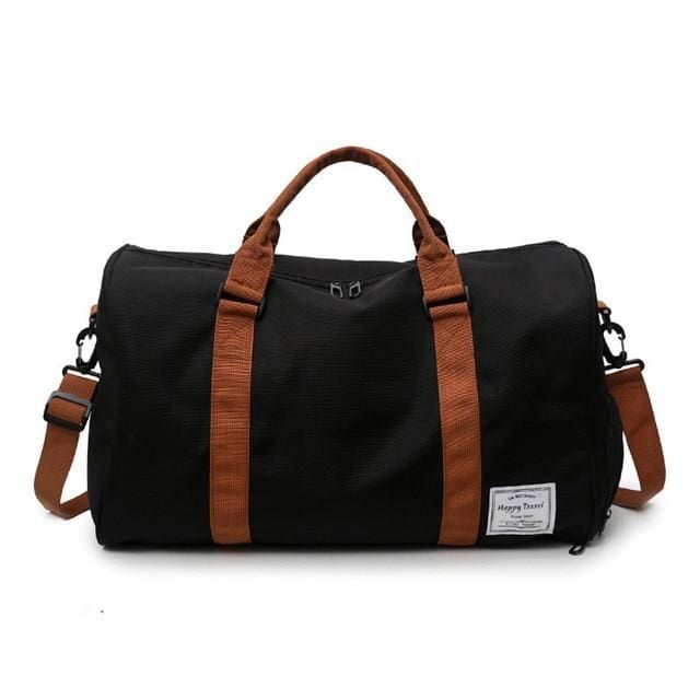 sac de voyage avec compartiment chaussures happy travel noir