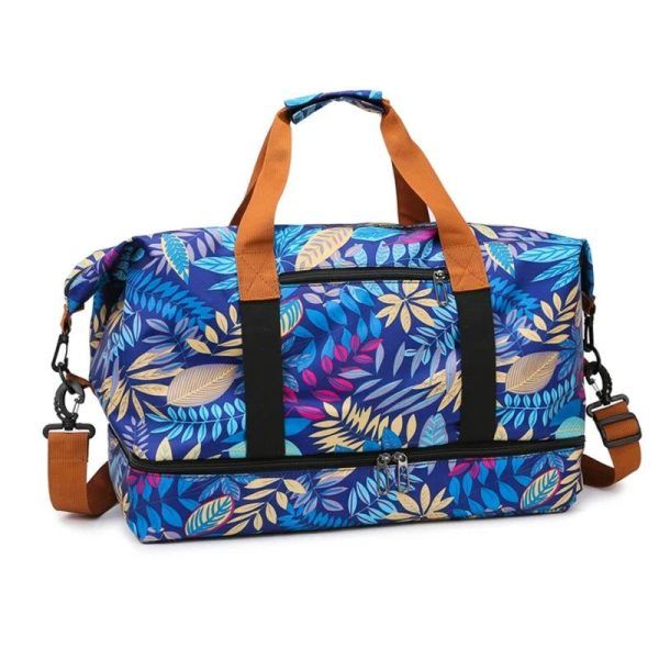 sac de voyage avec imprimé fleuri