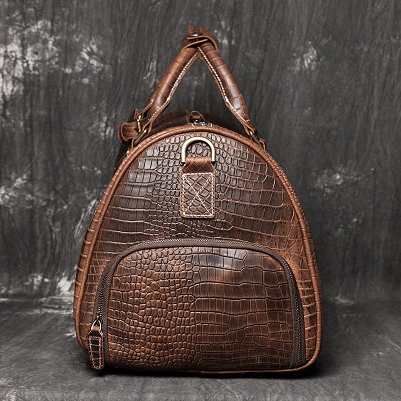 sac de voyage compact en cuir