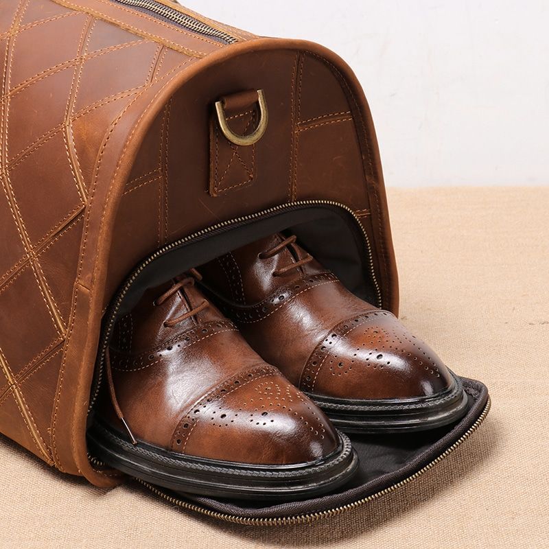 sac de voyage cuir véritable élégant pour homme