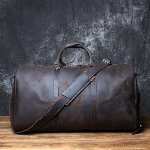 Sac de Voyage cuir Vintage Sangle Rembourrée