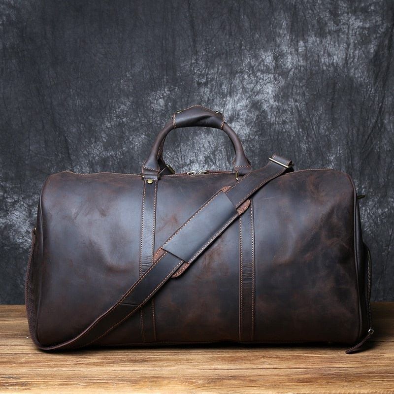Sac de Voyage cuir Vintage Sangle Rembourrée