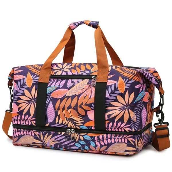 sac de voyage design fleuri