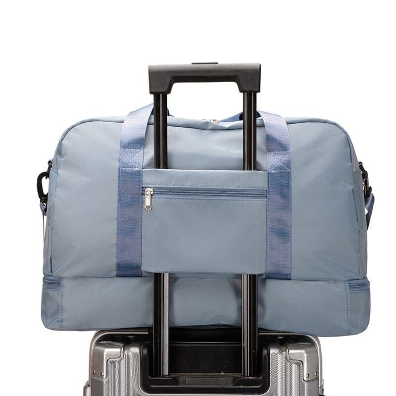 sac de voyage élégant bleu ciel pour femme