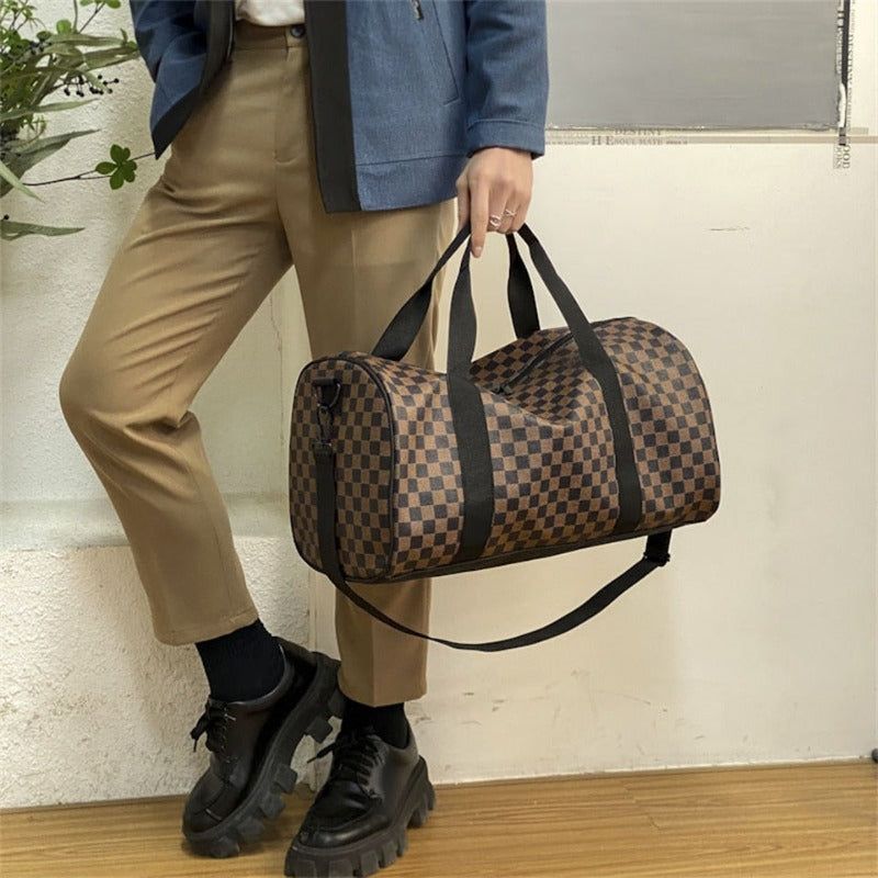 Sac de voyage en cuir avec bandoulière