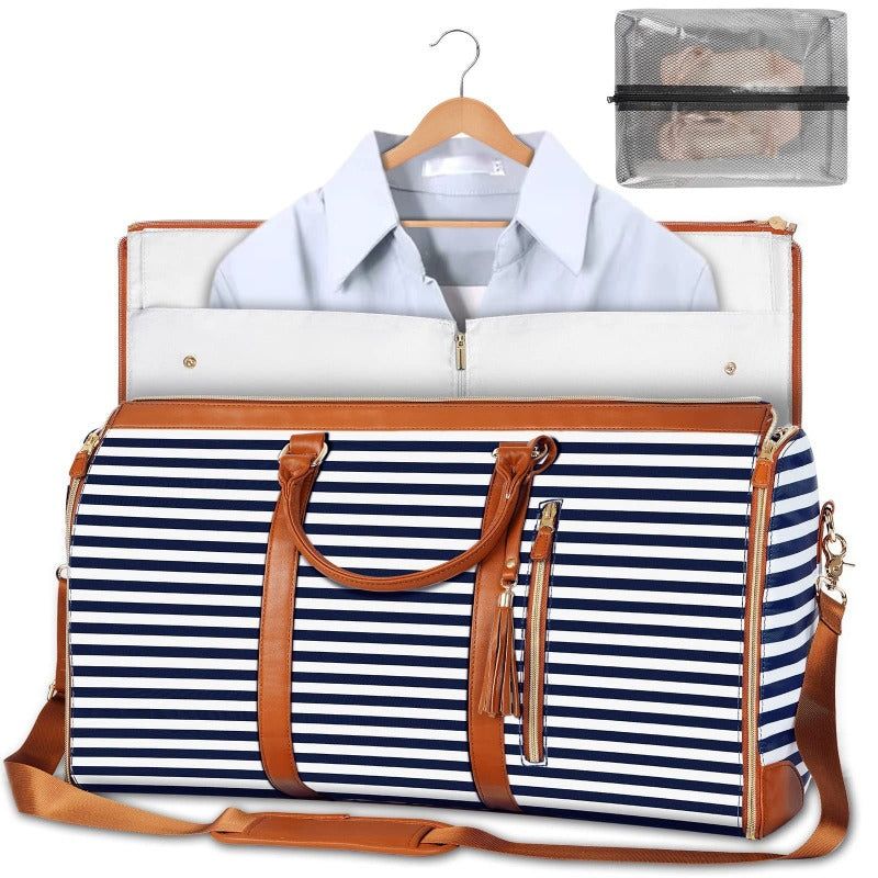 sac de voyage en cuir avec poches