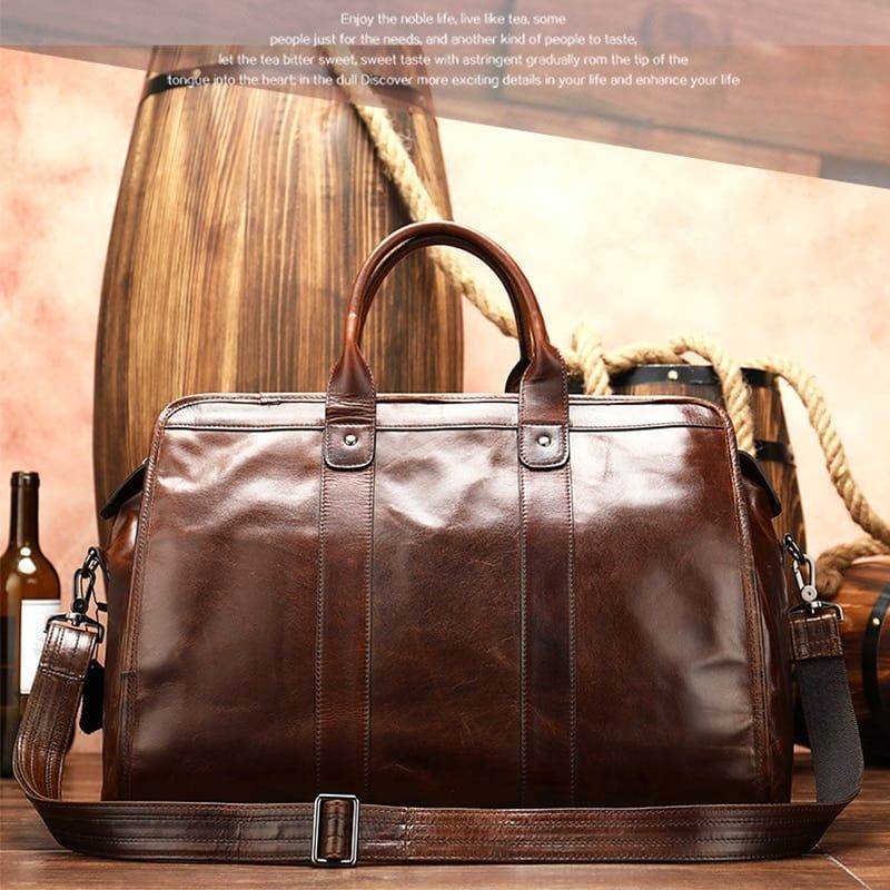 sac de voyage en cuir élégant