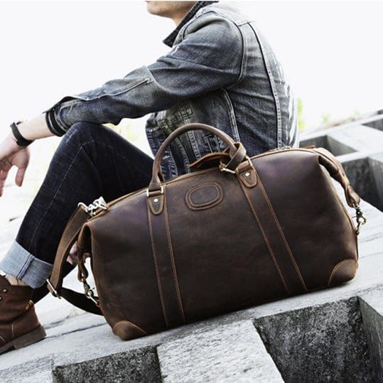 sac de voyage en cuir élégant