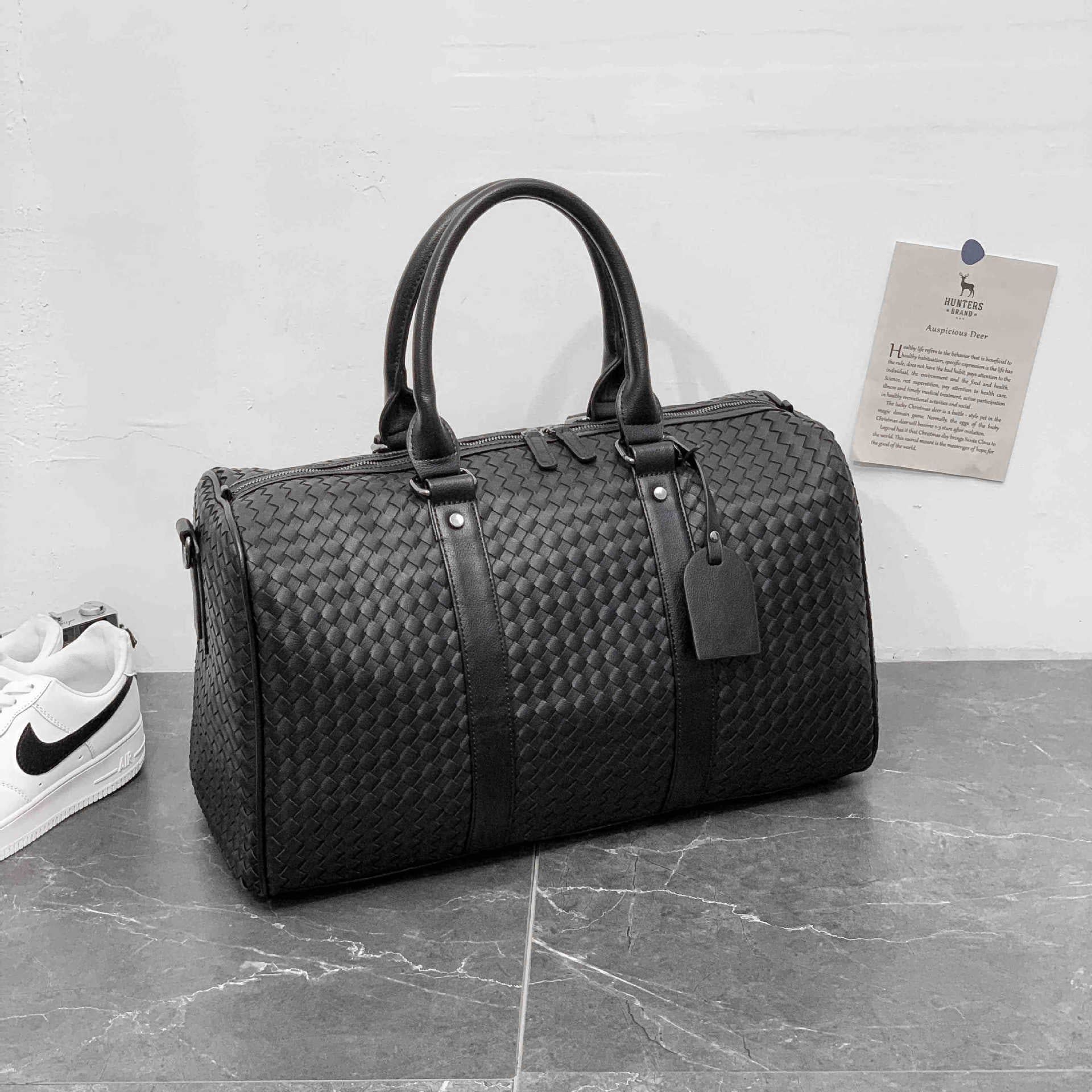 sac de voyage en cuir plein grain