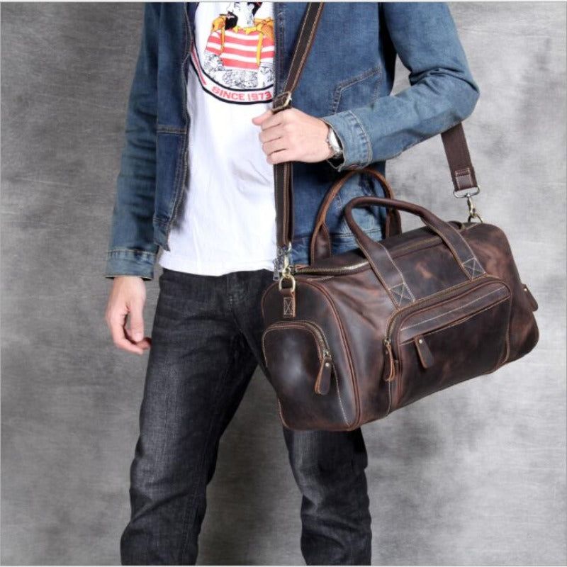 sac de voyage en cuir pour homme