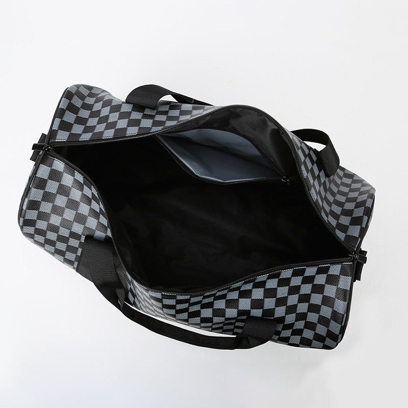 sac de voyage en cuir souple avec bandoulière