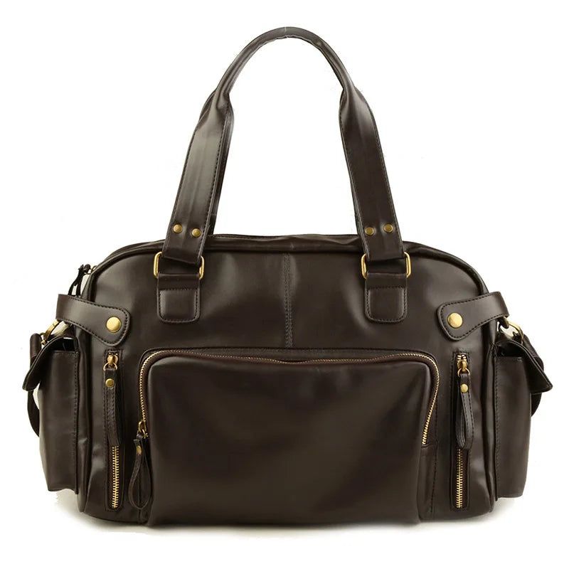 sac de voyage en cuir vintage pour homme