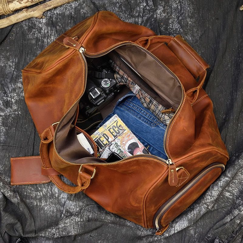 sac de voyage en cuir weekender