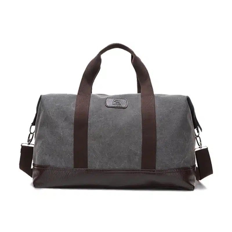 Sac de voyage homme similicuir toile