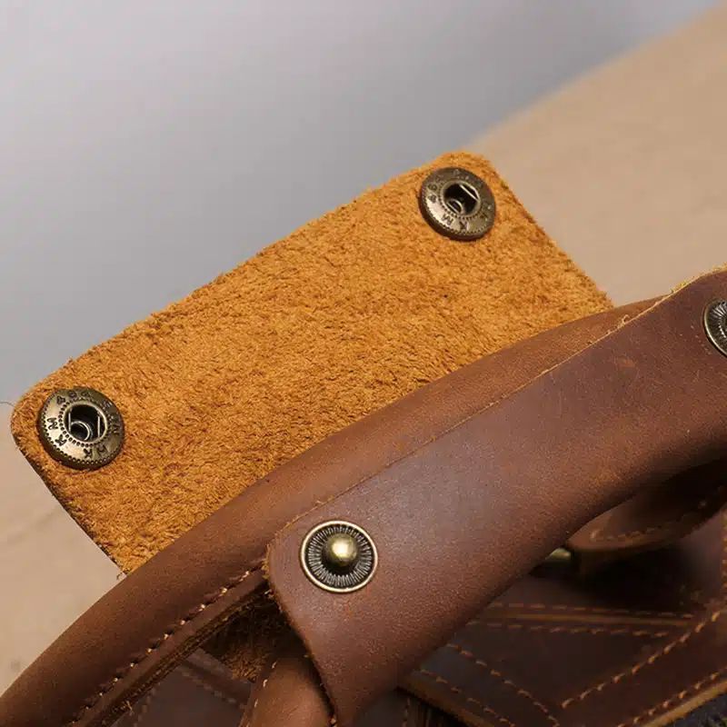 sac de voyage homme style rétro en cuir