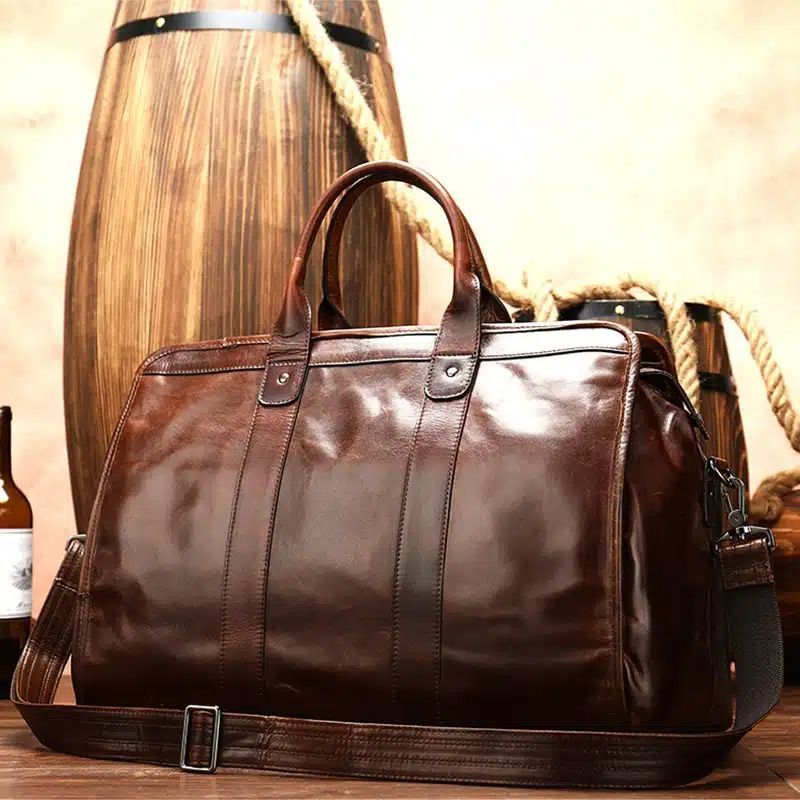 Sac de voyage très élégant en cuir