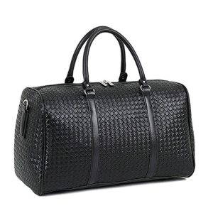 sac de voyage tressé noir